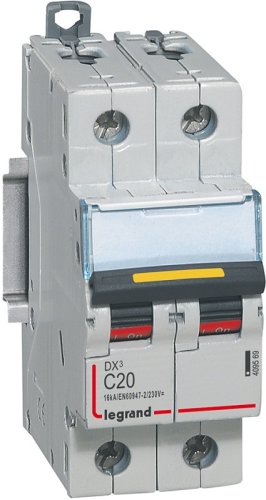 Выключатель автоматический Legrand DX3-E 10000 2п 20А C 16кА картинка